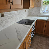 CALACATTA WHITE MARBLE CWM34 VINYL WRAP