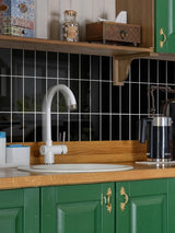 Onyx Black Peel & Stick Composite Wall Tiles - (28.8 x 29.6cm)