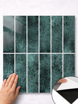 Emerald Green Peel & Stick Composite Wall Tiles - (28.8 x 29.6cm)