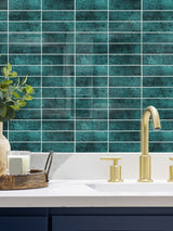 Emerald Green Peel & Stick Composite Wall Tiles - (28.8 x 29.6cm)