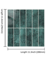Emerald Green Peel & Stick Composite Wall Tiles - (28.8 x 29.6cm)