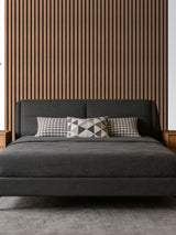 Smoked Walnut Peel & Stick Slat Wall Panel 10cm x 250cm
