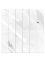 Calacatta White Marble Peel & Stick Composite Wall Tiles - (28.8 x 29.6cm)
