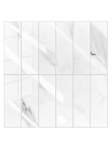 Calacatta White Marble Peel & Stick Composite Wall Tiles - (28.8 x 29.6cm)
