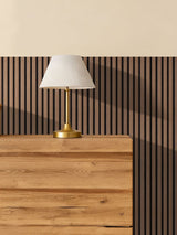 Smoked Walnut Peel & Stick Slat Wall Panel 10cm x 250cm