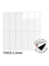 Ghost White Peel & Stick Composite Wall Tiles - (28.8 x 29.6cm)