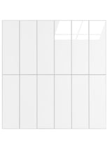 Ghost White Peel & Stick Composite Wall Tiles - (28.8 x 29.6cm)