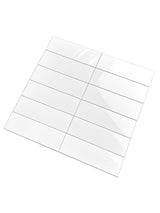 Ghost White Peel & Stick Composite Wall Tiles - (28.8 x 29.6cm)