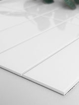 Ghost White Peel & Stick Composite Wall Tiles - (28.8 x 29.6cm)