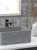 Grey Concrete Peel & Stick Composite Wall Tiles - (28.8 x 29.6cm)