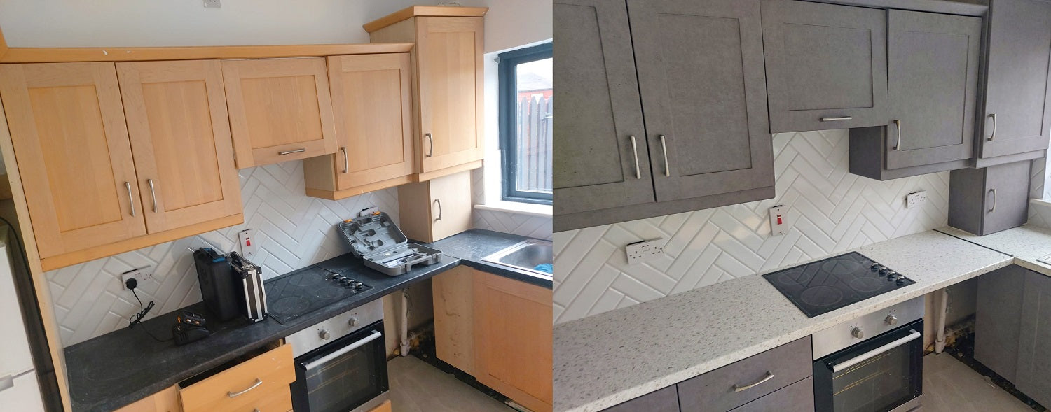 WHITE TERRAZZO WT63 β Layed Interior Vinyl Wrap