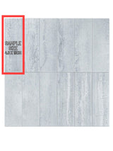 Silver Concrete Peel & Stick Composite Wall Tiles - (28.8 x 29.6cm)