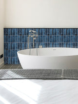 Marine Blue Peel & Stick Composite Wall Tiles - (28.8 x 29.6cm)