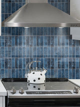 Marine Blue Peel & Stick Composite Wall Tiles - (28.8 x 29.6cm)