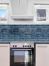 Marine Blue Peel & Stick Composite Wall Tiles - (28.8 x 29.6cm)