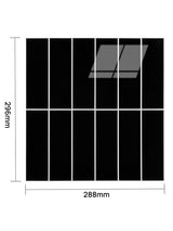 Onyx Black Peel & Stick Composite Wall Tiles - (28.8 x 29.6cm)