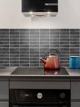 Slate Black Peel & Stick Composite Wall Tiles - (28.8 x 29.6cm)