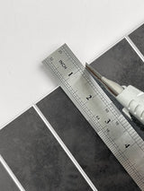 Slate Black Peel & Stick Composite Wall Tiles - (28.8 x 29.6cm)
