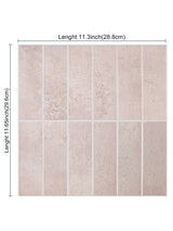 Rose Pink Peel & Stick Composite Wall Tiles - (28.8 x 29.6cm)