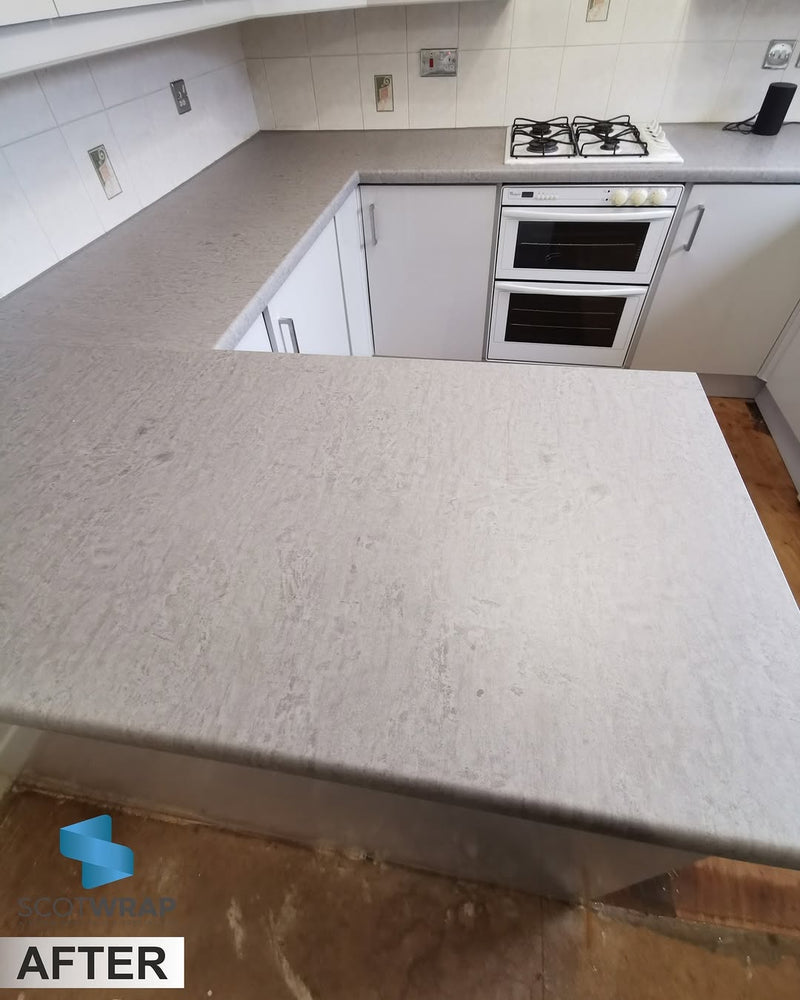 SILVER CONCRETE SC45 VINYL WRAP