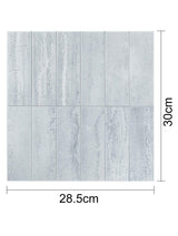 Silver Concrete Peel & Stick Composite Wall Tiles - (28.8 x 29.6cm)