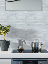 Silver Concrete Peel & Stick Composite Wall Tiles - (28.8 x 29.6cm)