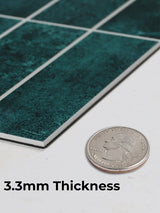 Emerald Green Peel & Stick Composite Wall Tiles - (28.8 x 29.6cm)