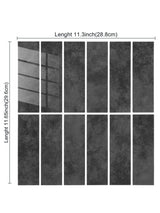 Slate Black Peel & Stick Composite Wall Tiles - (28.8 x 29.6cm)