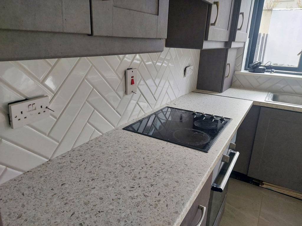 WHITE TERRAZZO WT63 β Layed Interior Vinyl Wrap
